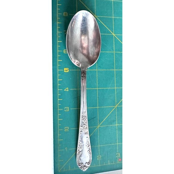Amefa Holland Stainless Steel AFS1 Scroll Leaf Black Acc Tablespoon 8"Serving - Picture 4 of 10